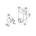 LTX IN WALL IP  outdoor recessed lamp