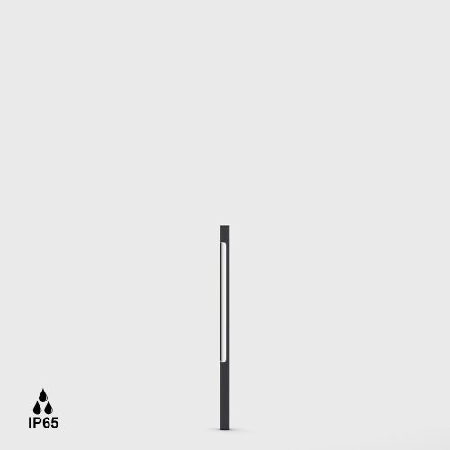 Bollard YARD 2. D30mm, H600mm, LED 4W, 3000K, 120fok, 659Lm, CRI>80, 48V DC (without driver), IP65, graphite