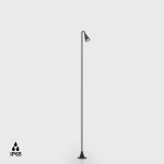 Bollard YARD, D43mm, W66mm, H1000mm, CREE LED 3.6W, 2700K, 36fok, 248Lm, 24V DC (without driver), IP65, graphite color