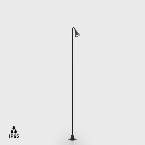 Bollard YARD, D43mm, W66mm, H1000mm, CREE LED 3.6W, 2700K, 36fok, 248Lm, 24V DC (without driver), IP65, graphite color