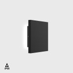 LTX BUTTON SM black outdoor wall lamp