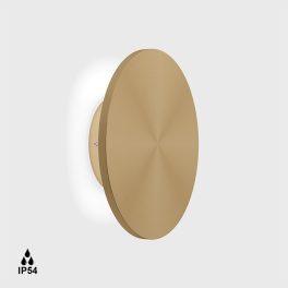   Surface mounted luminaire BUTTON RM. D230mm, SP60mm, LED 14W, 960Lm, CRI>90, IP54, champagne gold color