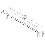 LTX SLIMLINE copper wall lamp