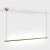 Suspended luminaire SLIMLINE. L1031mm, D18mm, bridgelux LED 8W, 640Lm, 3000K, DC 48V power supply not included, CRI>90, IP20, matte diffuser, brass color