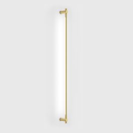   Surface mounted luminaire SLIMLINE. L1802mm, D18mm, SP84mm, bridgelux 15W LED, 3000K, DC 48V power supply not included, 1200Lm, CRI>90, IP20, matte diffuser, brass color