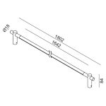 LTX SLIMLINE copper wall lamp