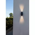 CYPRES kültéri LED fali fel/le világító 2 LIGHT GU10 sötétszürke 2*Max.7W 2*GU10
