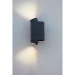 CYPRES kültéri LED fali fel/le világító 2 LIGHT GU10 sötétszürke 2*Max.7W 2*GU10