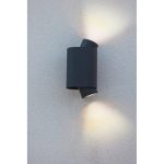 CYPRES kültéri LED fali fel/le világító 2 LIGHT GU10 sötétszürke 2*Max.7W 2*GU10
