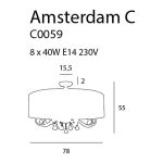 MaxLight C0059 NATYNKOWA AMSTERDAM 80 cm - MAX-C0059