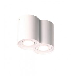   MaxLight C0085 LAMPA SUFITOWA BASIC ROUND BIAŁA PODWÓJNA - MAX-C0085