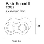 MaxLight C0085 LAMPA SUFITOWA BASIC ROUND BIAŁA PODWÓJNA - MAX-C0085