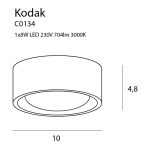 MaxLight C0134 NATYNKOWA KODAK I, 8W - MAX-C0134