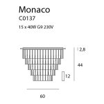 MaxLight C0137 NATYNKOWA MONACO Ø 60 cm - MAX-C0137