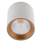 MaxLight C0155 LAMPA SUFITOWA TUB OKRĄGŁY BIAŁY+ PIERŚCIEŃ OZDOBNY BIAŁY RC0155/C0156 WHITE - MAX-C0155