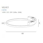 MaxLight C0198 NATYNKOWA VELVET 38W Ø: 60 cm - MAX-C0198