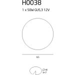 MaxLight H0038 OPRAWA WPUSTOWA FINE OKRĄGŁA CHROM - MAX-H0038