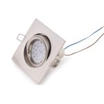 MaxLight H0040 OPRAWA WPUSTOWA FINE KWADRATOWA METAL SZCZOTKOWANY - MAX-H0040