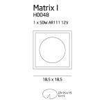 Maxlight MATRIX I black recessed indoor light