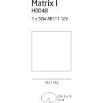 Maxlight MATRIX I black recessed indoor light