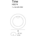 MaxLight H0074 OPRAWA SCHODOWA TIME OKRĄGŁA IP54 LED IP54