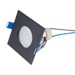MaxLight H0093 SQUARE OPRAWA WPUSTOWA KWADRATOWA CZARNA IP44, GU10 GU10 IP44