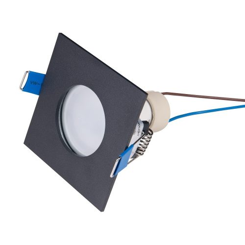 MaxLight H0093 SQUARE OPRAWA WPUSTOWA KWADRATOWA CZARNA IP44, GU10 GU10 IP44