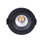 MaxLight H0095 OPRAWA WPUSTOWA CYKLOP CZARNA IP65 LED IP65