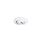MaxLight H0104 OPRAWA WPUSTOWA MAX YUCA ROUND TILTED WHITE 3W - MAX-H0104