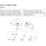 MaxLight H0116 OPRAWA WPUSTOWA BELLATRIX SIDE CZARNA - BEZ MODUŁU ŚWIETLNEGO LED H0112 - MAX-H0116