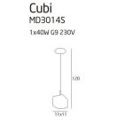 MAXLIGHT CUBI MD3014S-1W