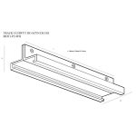 MaxLight MHT1-P2-WH TRACK UCHWYT DO SZYN DŁUGI BIAŁY - MAX-MHT1-P2-WH