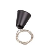 MaxLight MHT1-P50-BK TRACK ZAWIESIE LINKOWE 5m czarne z regulacją bez uchwytu - MAX-MHT1-P50-BK