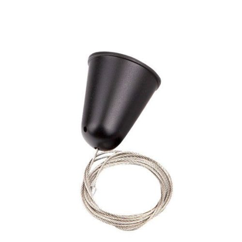 MaxLight MHT1-P50-BK TRACK ZAWIESIE LINKOWE 5m czarne z regulacją bez uchwytu - MAX-MHT1-P50-BK