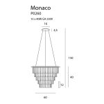 MaxLight P0260 LAMPA WISZĄCA MONACO Ø 60 cm - MAX-P0260