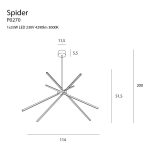 MaxLight P0270 LAMPA WISZĄCA SPIDER - MAX-P0270