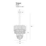 MaxLight P0283 LAMPA WISZĄCA VOGUE - MAX-P0283