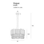 MaxLight P0284 LAMPA WISZĄCA VOGUE - MAX-P0284