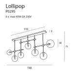 MaxLight P0295 LAMPA WISZĄCA LOLLIPOP - MAX-P0295