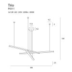 MaxLight P0311 LAMPA WISZĄCA TRIO 3 - MAX-P0311