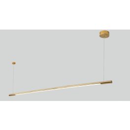   MaxLight P0360D LAMPA WISZĄCA ORGANIC HORIZON 150CM ZŁOTA ŚCIEMNIALNA - MAX-P0360D