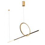 MaxLight P0390 LAMPA WISZĄCA LOZANNA 18W ZŁOTA - MAX-P0390