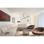 MaxLight P0390 LAMPA WISZĄCA LOZANNA 18W ZŁOTA - MAX-P0390