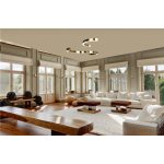 MaxLight P0394D LAMPA WISZĄCA LOTUS 40W ZŁOTA ŚCIEMNIALNA - MAX-P0394D