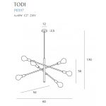 MaxLight P0397 LAMPA WISZĄCA TODI VI - MAX-P0397