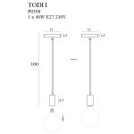 MaxLight P0398 LAMPA WISZĄCA TODI I - MAX-P0398