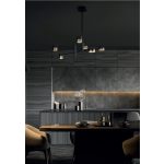 MaxLight P0405 LAMPA WISZĄCA PUMA LED 6x 7W BK/GD - MAX-P0405