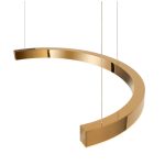 MaxLight P0422D LAMPA WISZĄCA LOTUS 33W ZŁOTA ŚCIEMNIALNA - MAX-P0422D