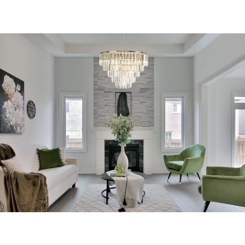 MaxLight P0424 LAMPA WISZĄCA MONACO ZŁOTA Ø 60 cm - MAX-P0424