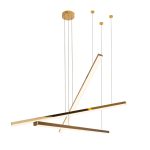 MaxLight P0426D LAMPA WISZĄCA TRIO 3 ZŁOTA ŚCIEMNIALNA - MAX-P0426D